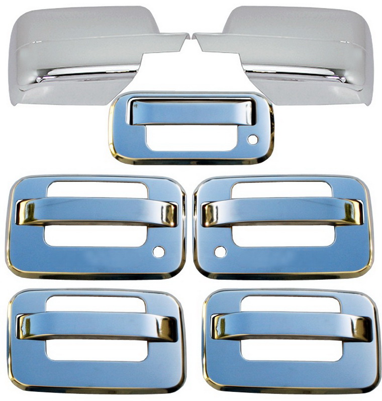 04-08 Ford F150 Chrome Door Handle Mirror Covers Bezels